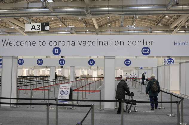 GERMANY, corona virus GERMANY, Hamburg, corona pandemic, largest vaccination center in germany, for daily max 7000 people