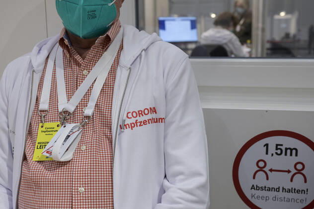 GERMANY, corona virus GERMANY, Hamburg, corona pandemic, largest vaccination center in germany, for daily max 7000 people