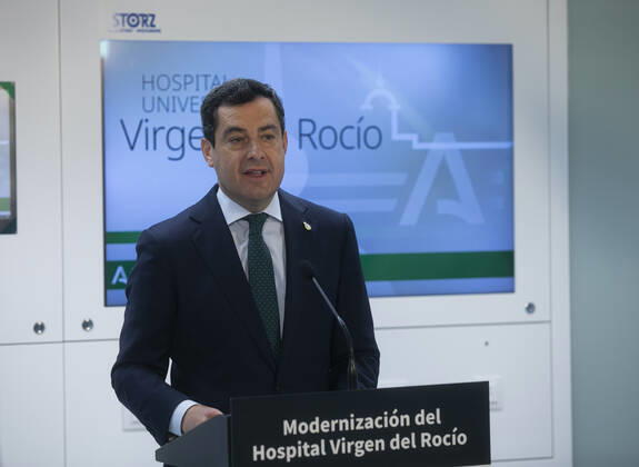 The President of the Junta de Andalucia, Juanma Moreno, during his visit to the new facilities of the Virgen del Rocio Children s Hospital. In Seville (Andalusia, Spain), 27 January 2021. 27 JANUARY 2021 Maria Josà Lopez LagenciaEP 01 27 2021 Seville (Andalusia) Seville (Andalusia) Spain Copyright: xMariaxJosà xLopezx 3535962