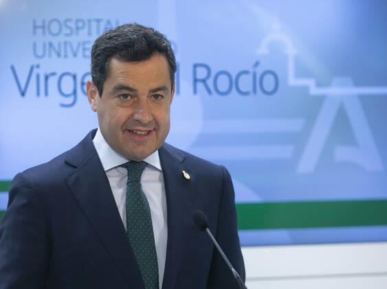 The President of the Junta de Andalucia, Juanma Moreno, attends to the media during his visit to the new facilities of the Virgen del Rocio Children s Hospital. In Seville (Andalusia, Spain), 27 January 2021. 27 JANUARY 2021 Maria Josà Lopez LagenciaEP 01 27 2021 Seville (Andalusia) Seville (Andalusia) Spain Copyright: xMariaxJosà xLopezx 3536044