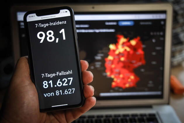 News Bilder des Tages Coronavirus in Deutschland - Covid-19-Dashboard des Robert Koch-Institut 28.01.2021: Robert Koch-Institut: 7-Tage-Inzidenz 98,1. 7-Tage-Fallzahl 81.627