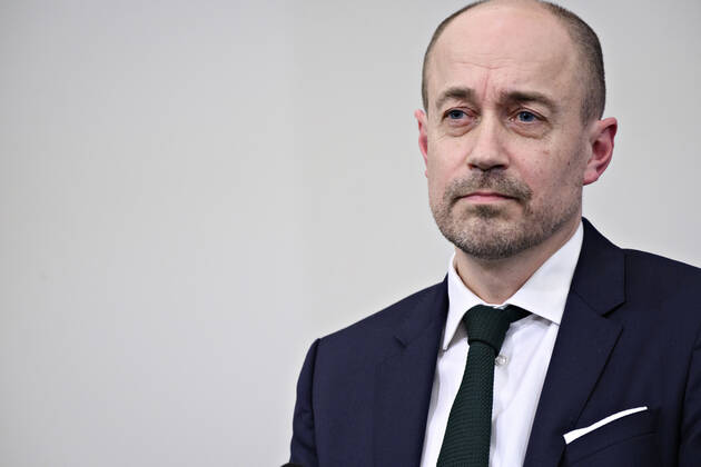 Sundheds- og aeldreminister Magnus Heunicke (S), da statsminister Mette Frederiksen (S) holder pressemoede om covid-19 i Danmark, i Spejlsalen i Statsministeriet i Koebenhavn torsdag den 28. januar 2021.. , Copenhagen Denmark Copyright: PhilipxDavali PhilipxDavalix cop333 spdk20210128-215214-L