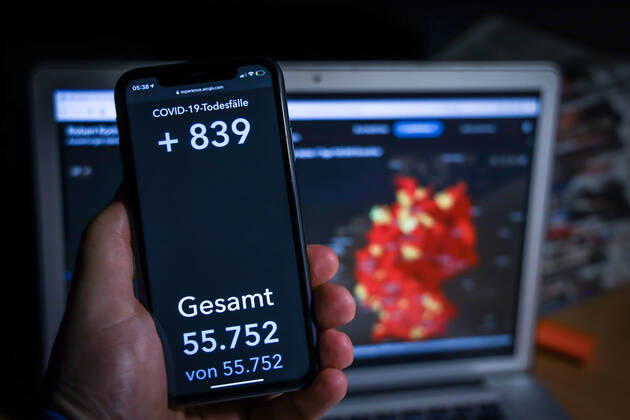 Coronavirus in Deutschland - Covid-19-Dashboard des Robert Koch-Institut 29.01.2021: Robert Koch-Institut: COVID-19-Todesfälle 55.752. Zugang um 839 gegenüber dem Vortag.