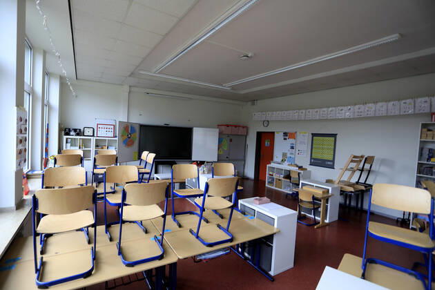 SCHUL LOCKDOWN Schul Lockdown Gebrueder Grimm Schule in Meerbusch Buederich Januar 2021 am 29.Januar 2021 in Meerbusch