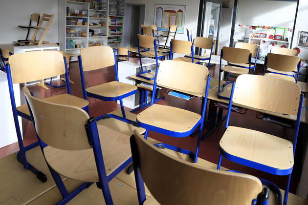 SCHUL LOCKDOWN Schul Lockdown Gebrueder Grimm Schule in Meerbusch Buederich Januar 2021 am 29.Januar 2021 in Meerbusch