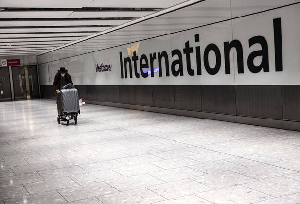January 30, 2021, London, United Kingdom: Passenger arrived at the Heathrow international arrival hall on January 29,2021. Around 200 people on the same direct flight from Hong Kong arrived to Heathrow international airport. Said one of the passenger..China has announced it will no longer recognise the passports of British national overseas citizens from January 31,2021, just hours after the UK launched its scheme to give passport holders a path to residency as political freedoms decline in Hong Kong. 300,000 people are expected use the new visa route to leave Hong Kong for Britain. London United Kingdom - ZUMAj323 20210130_zip_j323_005 Copyright: xMayxJamesx