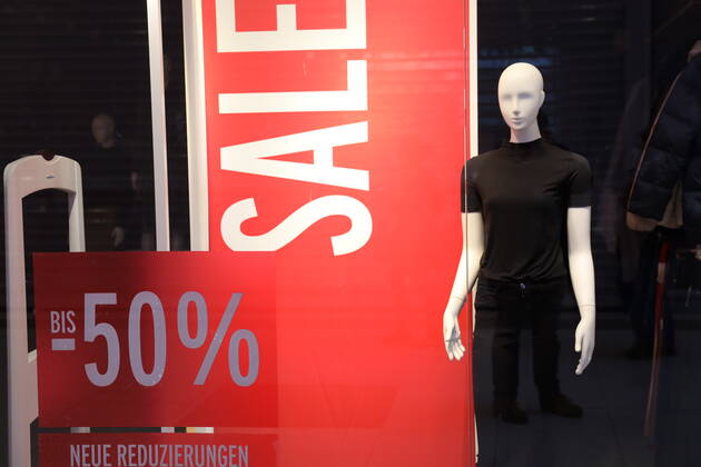 Corona Krise, Handel, Lockdown, Geschlossene Geschäfte Wien, 30. 01. 2021 Geschlossener Handel, Konkurs, Rabatte im Handel, Sale, Abverkauf