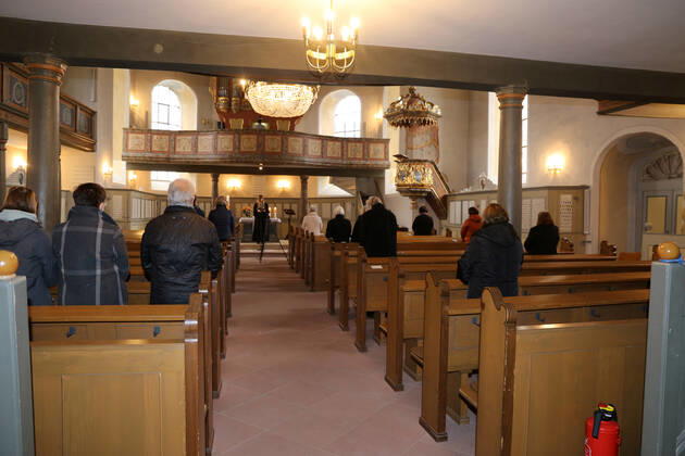 Sonntagsgottesdienst der protestantischen Kirchengemeinde Mutterstadt, Rheinland-Pfalz