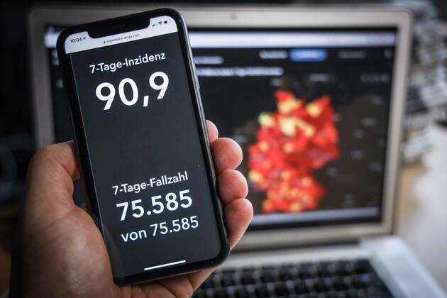 News Bilder des Tages Coronavirus in Deutschland - Covid-19-Dashboard des Robert Koch-Institut 01.02..2021: Robert Koch-Institut: 7-Tage-Inzidenz 90,9. 7-Tage-Fallzahl 75.585