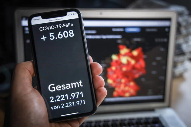Coronavirus in Deutschland - Covid-19-Dashboard des Robert Koch-Institut 01.02.2021: Robert Koch-Institut: COVID-19-Fälle 2.221.971. Zugang um 5.608 gegenüber dem Vortag.