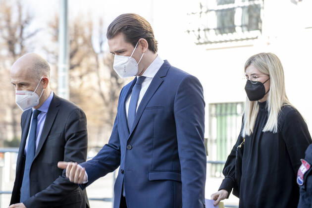 Lockdown- Beratung in Österreich: Videokonferenz der Bundesregierung