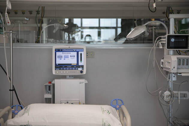 Inauguration of the new Covid-19 Emergency Hospital, built in the former Military Hospital Vigil de Quinones. In Seville, (Andalusia, Spain), 01 February 2021. 01 FEBRUARY 2021 Maria JosÃ Lopez LagenciaEP 02 01 2021 Seville (Andalusia) Seville (Andalusia) Spain Copyright: xMariaxJosÃ xLopezx 3543441