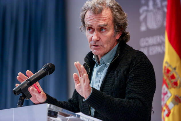 The director of the Center for Coordination of Alerts and Health Emergencies (CCAES), Fernando Simon, during the conference convened before the media at the Ministry of Health to report on the evolution of the coronavirus, in Madrid, (Spain), on February 1, 2021. 01 FEBRUARY 2021;CORONAVIRUS;CONTAGIONS;PRESS CONFERENCE;INFECTED;DEATHS;VIRUS LagenciaEP PRESS R.Rubio.POOL 02 01 2021 Madrid Madrid Spain Copyright: xLagenciaEPxPRESS R.Rubio.POOLx 3544231
