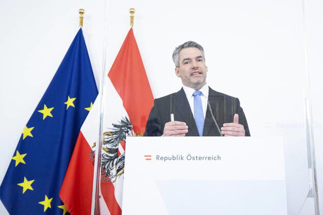 Österreich, Pressekonferenz im Bundeskanzleramt: Aktuelles zu den Coronamaßnahmen