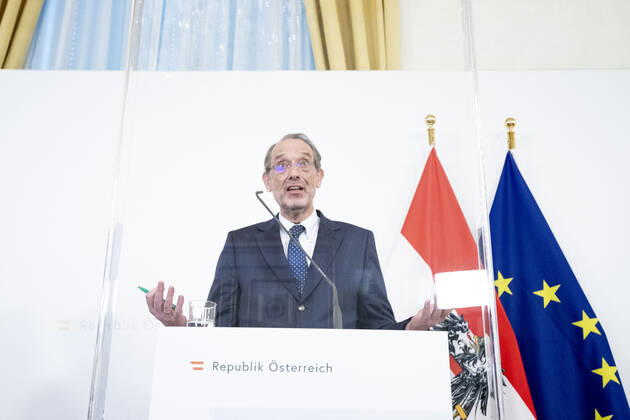 Österreich, Pressekonferenz im Bundeskanzleramt: Aktuelles zu den Coronamaßnahmen