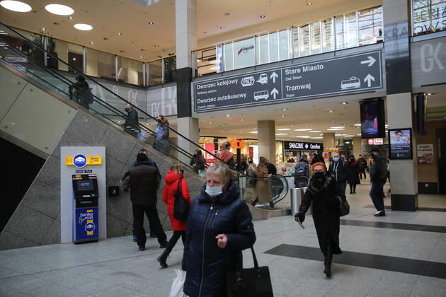 Shopping centres are open again Shopping centres are open again while maintaining the sanitary regime on February 02, 2021 in Krakow, Poland as the restrictions caused by Covid-19 loosen. EN_01462911_0027 