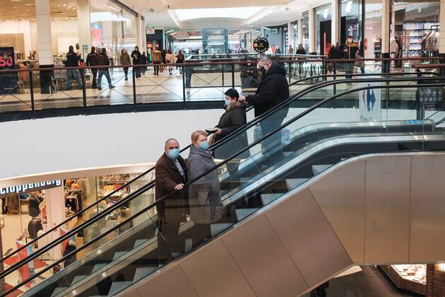 Shopping centres are open again Shopping centres are open again while maintaining the sanitary regime on February 02, 2021 in Wroclaw, Poland as the restrictions caused by Covid-19 loosen. EN_01462912_0027 