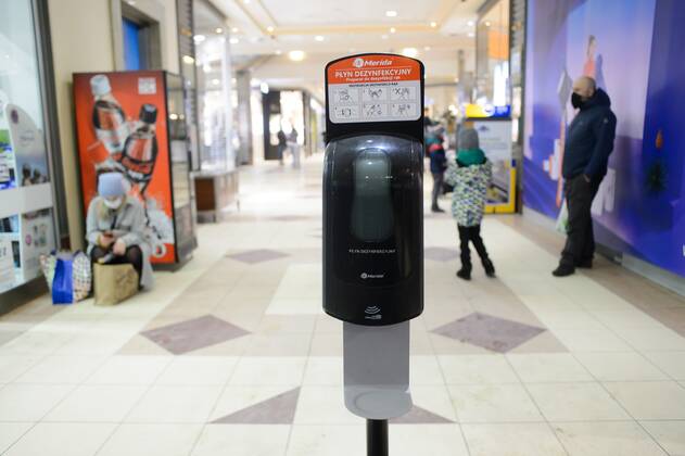 Shopping centres are open again Shopping centres are open again while maintaining the sanitary regime on February 02, 2021 in Warsaw, Poland as the restrictions caused by Covid-19 loosen. EN_01462912_0033 