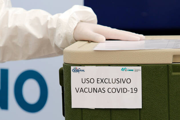 Santiago 2 February 2021 vaccination center to start mass vaccination against Covid 19 Marcelo Hernandez Aton Chile, Santiago Chile Aton 485334  Copyright: MARCELOxHERNANDEZ ATONxCHILE