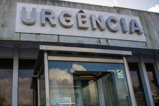 Lissabon, Portugal 3.02.2021 zum Thema Corona-Lockdown in Lissabon v.l., Symbolbild: Urgencia Notaufnahme (Krankenhaus ) in Lissabon Foto: Joaquim Ferreira Copyright: JoaquimxFerreira