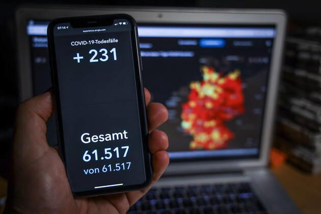Coronavirus in Deutschland - Covid-19-Dashboard des Robert Koch-Institut 07.02.2021: Robert Koch-Institut: COVID-19-Todesfälle 61.517. Zugang um 231 gegenüber dem Vortag.