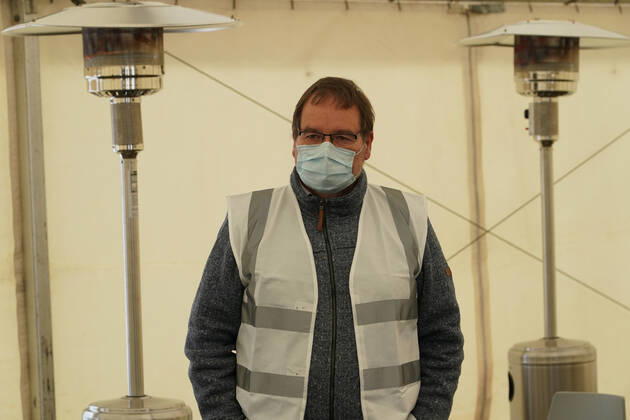 Leiter des Impfzentrums Andreas Franz - Gross-Gerau 09.02.2021: Start des Impfzentrums Groß-Gerau