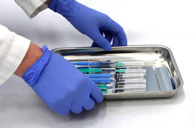 CROATIA COVID-19 VACCINE Syringes with a dose of the COVID-19 AstraZeneca vaccine are pictured at the Retirement home in Sibenik, Croatia on February 09, 2021. DuskoxJaramaz PIXSELL