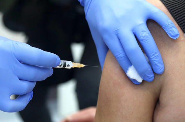 CROATIA COVID-19 VACCINE A medical worker administers a vaccination against the coronavirus disease (COVID-19) with the COVID-19 AstraZeneca vaccine at the Retirement home in Sibenik, Croatia on February 09, 2021. DuskoxJaramaz PIXSELL