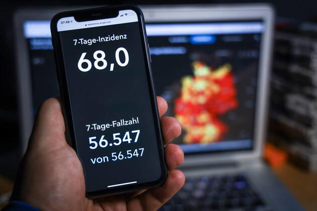 Coronavirus in Deutschland - Covid-19-Dashboard des Robert Koch-Institut 10.02.2021: Robert Koch-Institut: 7-Tage-Inzidenz 68,0. 7-Tage-Fallzahl 56.547