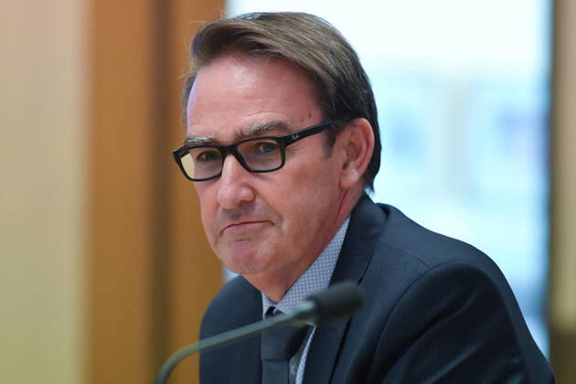 COVID19 RESPONSE INQUIRY, Secretary to the Treasury Dr Steven Kennedy appears before the Select Committee On Covid-19 at Parliament House in Canberra, Thursday, February 11, 2021. ( NO ARCHIVING, EDITORIAL USE ONLY, NO USE IN BOOKS WITHOUT CONSENT CANBERRA ACT AUSTRALIA  Copyright: xMICKxTSIKASx 20210211001519757134