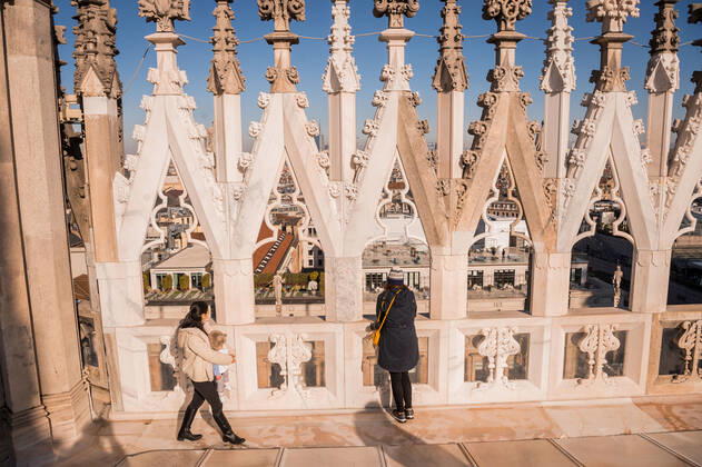 Milan. Milan Cathedral reopening for visits to tourists Editorial Usage Only  Copyright: xCarloxCozzolix xIPAx