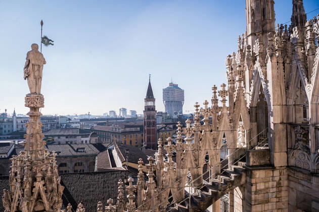 Milan. Milan Cathedral reopening for visits to tourists Editorial Usage Only  Copyright: xCarloxCozzolix xIPAx