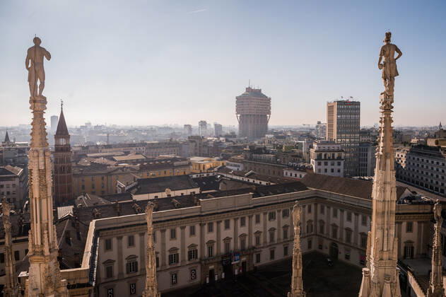 Milan. Milan Cathedral reopening for visits to tourists Editorial Usage Only  Copyright: xCarloxCozzolix xIPAx