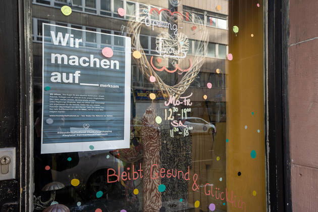 Deutschland - Hessen - Frankfurt - 11.02.2021 Impressionen aus Frankfurt Lockdown Verlängerung Wir machen auf____merksam Impressionen aus Frankfurt