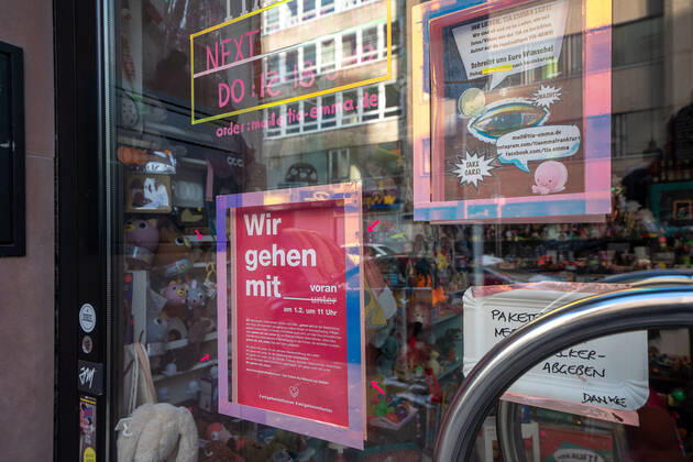 Deutschland - Hessen - Frankfurt - 11.02.2021 Impressionen aus Frankfurt Lockdown Verlängerung Wir gehen mit____voran Impressionen aus Frankfurt