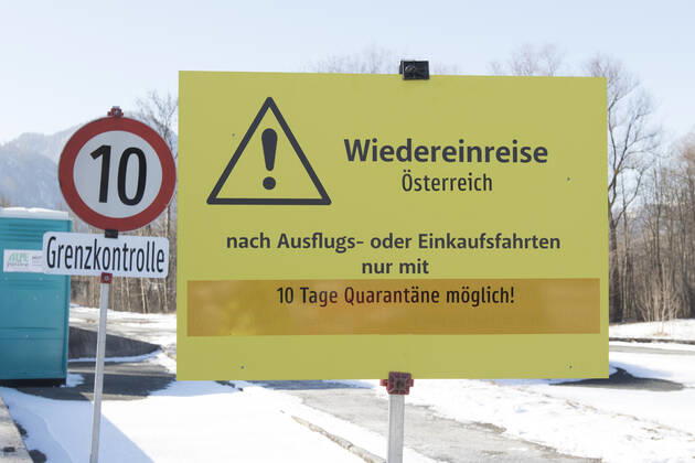 AUT, 2021-02-12; REPORTAGE - BEGINN DER COVID-GRENZKONTROLLE ZU DEUTSCHLAND : ;