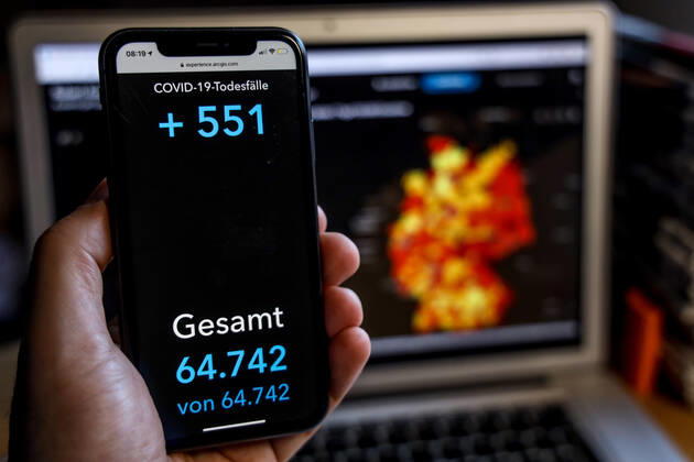 Coronavirus in Deutschland - Covid-19-Dashboard des Robert Koch-Institut 13.02.2021: Robert Koch-Institut: COVID-19-Todesfälle 64.742. Zugang um 551 gegenüber dem Vortag.