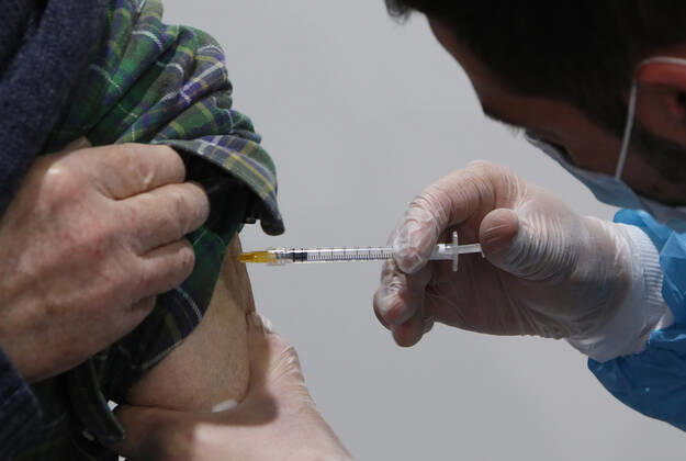 Rome, Inauguration of the new Covid 19 vaccination center at the Auditorium Parco della Musica in Rome. Pictured:  Copyright: xPieroxTenaglix xIPAx xPieroxTenaglix
