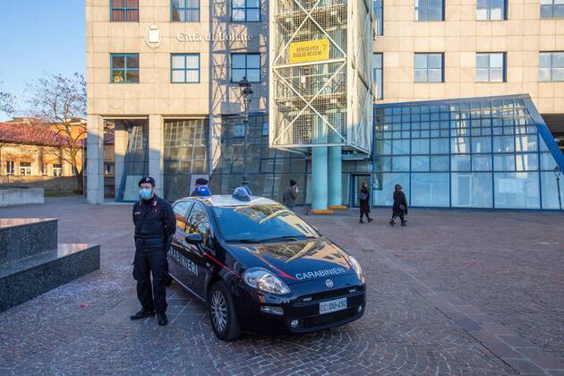 Milan, at 18.00 today, the lockdown in the municipality of Bollate, declared a red zone due to an outbreak of the English variant of Covid Editorial Usage Only  Copyright: xMassimoxAlbericox xIPAx