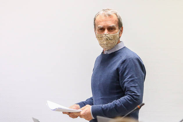 The director of the Center for Coordination of Alerts and Health Emergencies (CCAES), Fernando Simon, intervenes during a conference convened before the media at the Ministry of Health to report on the evolution of the coronavirus, in Madrid, (Spain), February 15, 2021. 18 FEBRUARY 2021 LagenciaEP PRESS R.Rubio.POOL 02 18 2021 Madrid Madrid Spain Copyright: xLagenciaEPxPRESS R.Rubio.POOLx 3569728