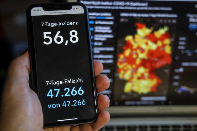Coronavirus in Deutschland - Covid-19-Dashboard des Robert Koch-Institut 19.02.2021: Robert Koch-Institut: 7-Tage-Inzidenz 56,8. 7-Tage-Fallzahl 47.266.