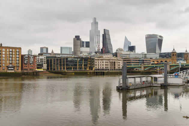 February 19, 2021, London, United Kingdom: A panoramic view of the City of London amid the lockdown. London United Kingdom - ZUMAs197 20210219_zaa_s197_245 Copyright: xVukxValcicx
