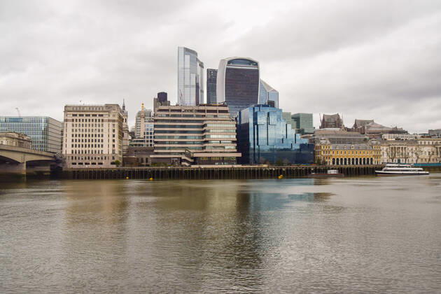 February 19, 2021, London, United Kingdom: General view of the City of London amid the lockdown. London United Kingdom - ZUMAs197 20210219_zaa_s197_248 Copyright: xVukxValcicx