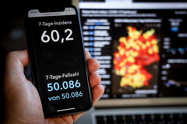 News Bilder des Tages Coronavirus in Deutschland - Covid-19-Dashboard des Robert Koch-Institut 21.02.2021: Robert Koch-Institut: 7-Tage-Inzidenz 60,2. 7-Tage-Fallzahl 50.086.