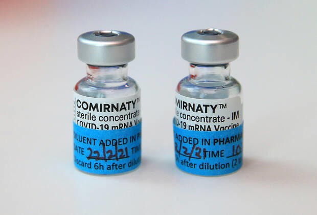 VIC COVID19 VACCINE ROLLOUT, Vials of the Pfizer coronavirus vaccine are seen at Austin Health in Melbourne, Monday, February 22, 2021. Australia will begin its roll out of the Pfizer coronavirus vaccine on Monday, the country s most complicated logistical exercise to date. ( NO ARCHIVING, EDITORIAL USE ONLY, NO USE IN BOOKS WITHOUT CONSENT MELBOURNE VIC AUSTRALIA  Copyright: xMARKxSTEWARTx 20210222001522293864