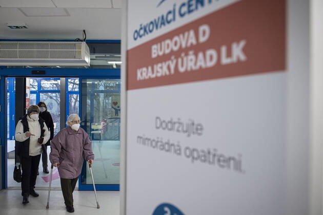 The large-capacity vaccination center against COVID-19 start operation on February 22, 2021, in Liberec, Czech Republic. In the Czech Republic continues vaccination of seniors against coronavirus. (CTKxPhoto RadekxPetrasek) CTKPhotoP202102220350401 PER 11
