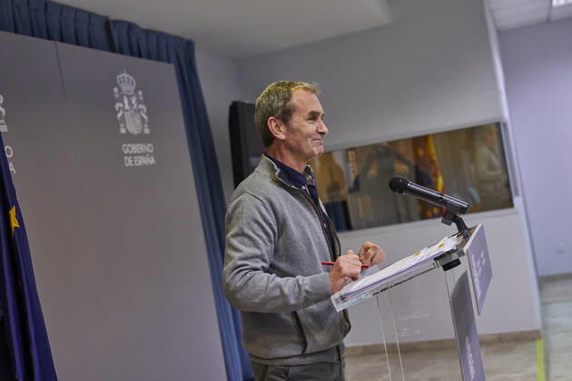 The director of the Center for Coordination of Alerts and Health Emergencies (CCAES), Fernando Simon intervenes during a conference convened before the media at the Ministry of Health to report on the evolution of the coronavirus, in Madrid, (Spain), 22 February 2021. 22 FEBRUARY 2021;HEALTH;EPIDEMIC;EVOLUTION;CORONAVIRUS;CONTAGIONS;DEATHS LagenciaEP PRESS J. Hellin. POOL 02 22 2021 Madrid Madrid Spain Copyright: xLagenciaEPxPRESS J.xHellin.xPOOLx 3575979