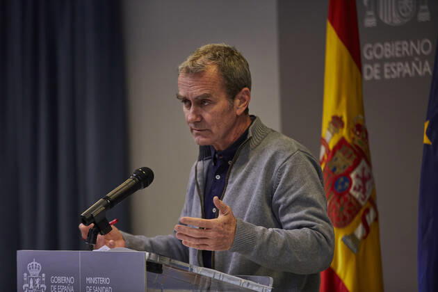The director of the Center for Coordination of Alerts and Health Emergencies (CCAES), Fernando Simon during a conference convened before the media at the Ministry of Health to report on the evolution of the coronavirus, in Madrid, (Spain), 22 February 2021. 22 FEBRUARY 2021;HEALTH;EPIDEMIC;EVOLUTION;CORONAVIRUS;CONTAGIONS;DEATHS LagenciaEP PRESS J. Hellin. POOL 02 22 2021 Madrid Madrid Spain Copyright: xLagenciaEPxPRESS J.xHellin.xPOOLx 3575990