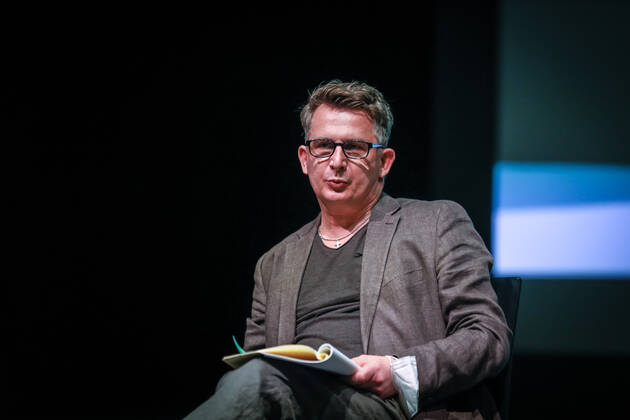 DEU, Deutschland, Nordrhein-Westfalen, Münster, 23.02.2021: Theater Münster, Pressetermin, Vorstellung des Spielplans für die kommenden Saison 2021 22. Hans Henning Paar, Künstlerischer Leiter Tanztheater & Chefchoreograf