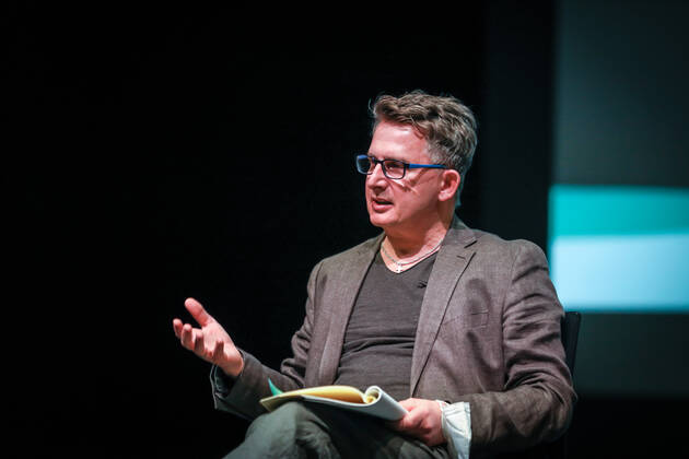 DEU, Deutschland, Nordrhein-Westfalen, Münster, 23.02.2021: Theater Münster, Pressetermin, Vorstellung des Spielplans für die kommenden Saison 2021 22. Hans Henning Paar, Künstlerischer Leiter Tanztheater & Chefchoreograf